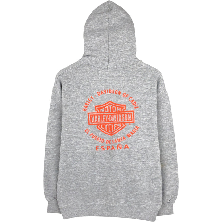 2000'S Harley-Davidson Advertising Pullover Hoodie, Men's Size L unclear gray type Vintage Second Hand