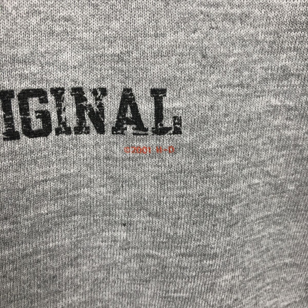 2000'S Harley-Davidson Advertising Pullover Hoodie, Men's Size L unclear gray type Vintage Second Hand
