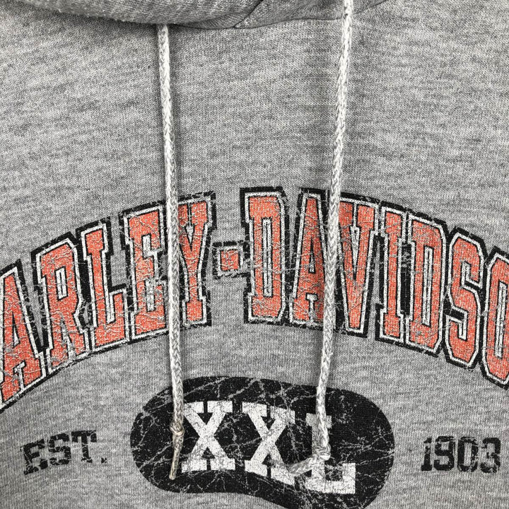 2000'S Harley-Davidson Advertising Pullover Hoodie, Men's Size L unclear gray type Vintage Second Hand