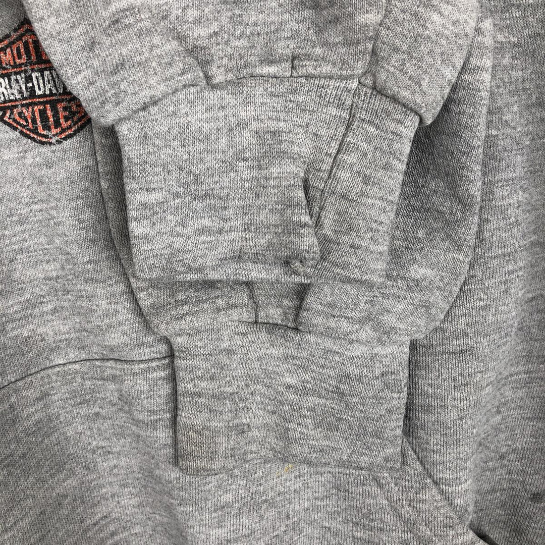 2000'S Harley-Davidson Advertising Pullover Hoodie, Men's Size L unclear gray type Vintage Second Hand