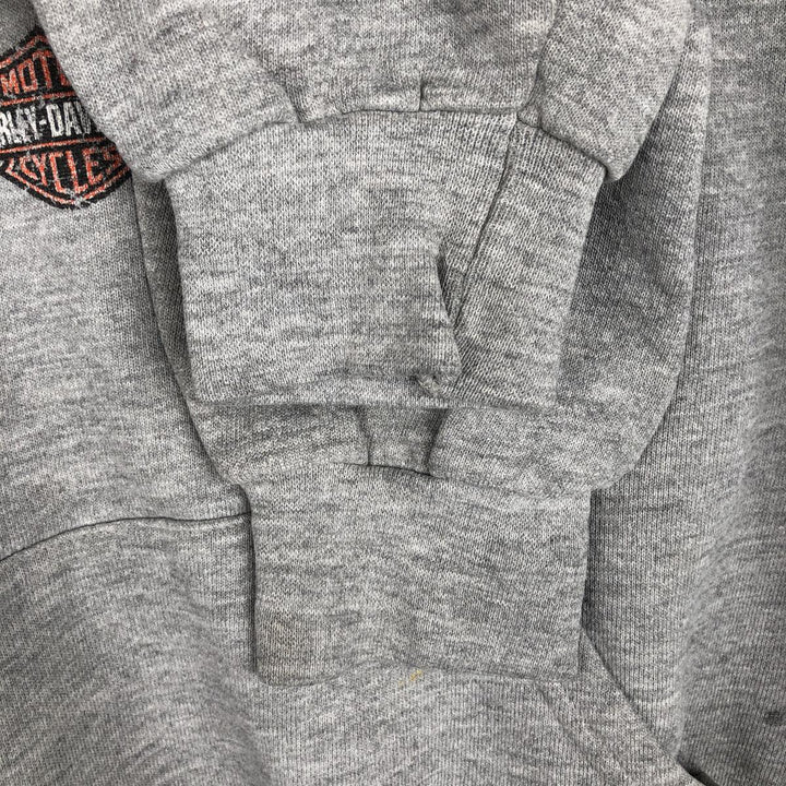 2000'S Harley-Davidson Advertising Pullover Hoodie, Men's Size L unclear gray type Vintage Second Hand