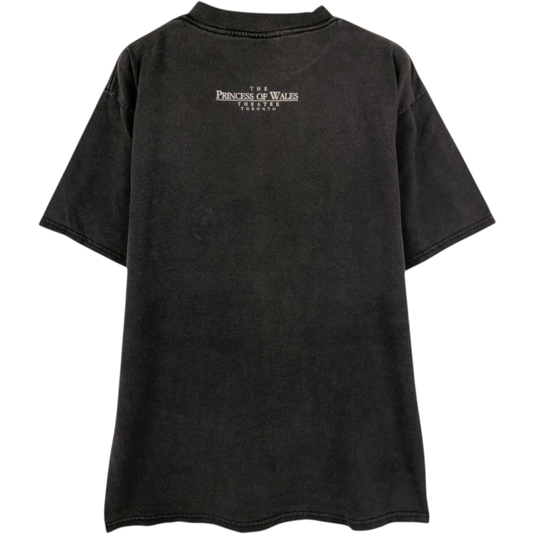 LD.FASHION LTD. BEAUTY AND THE BEAST A NEW MUSICAL Beauty and the Beast Musical Print T-Shirt, Made in Canada, Men's Size L (approx.) cotton black type Vintage Second Hand