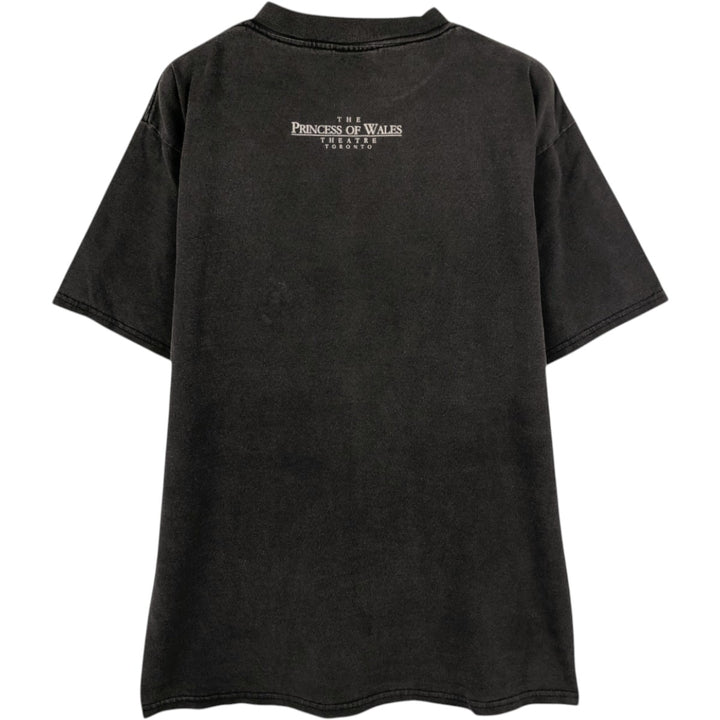 LD.FASHION LTD. BEAUTY AND THE BEAST A NEW MUSICAL Beauty and the Beast Musical Print T-Shirt, Made in Canada, Men's Size L (approx.) cotton black type Vintage Second Hand