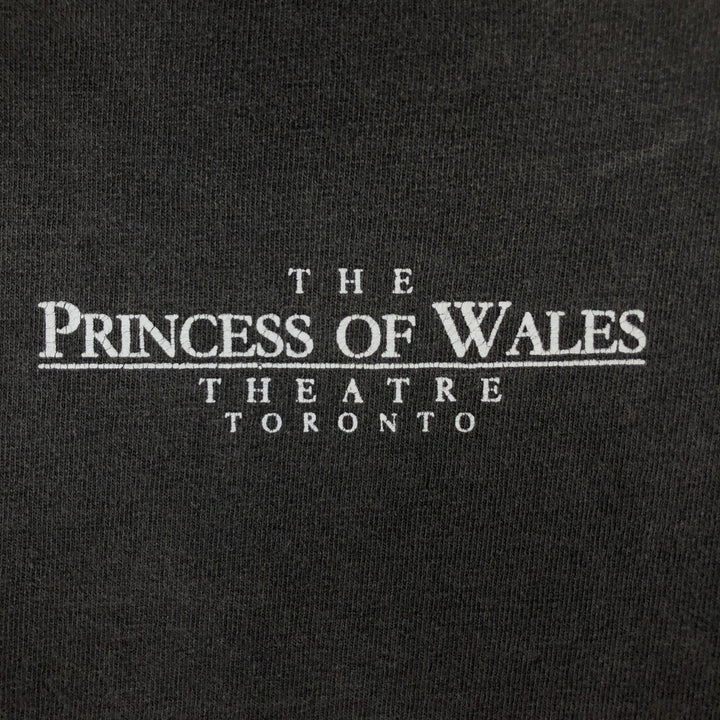 LD.FASHION LTD. BEAUTY AND THE BEAST A NEW MUSICAL Beauty and the Beast Musical Print T-Shirt, Made in Canada, Men's Size L (approx.) cotton black type Vintage Second Hand