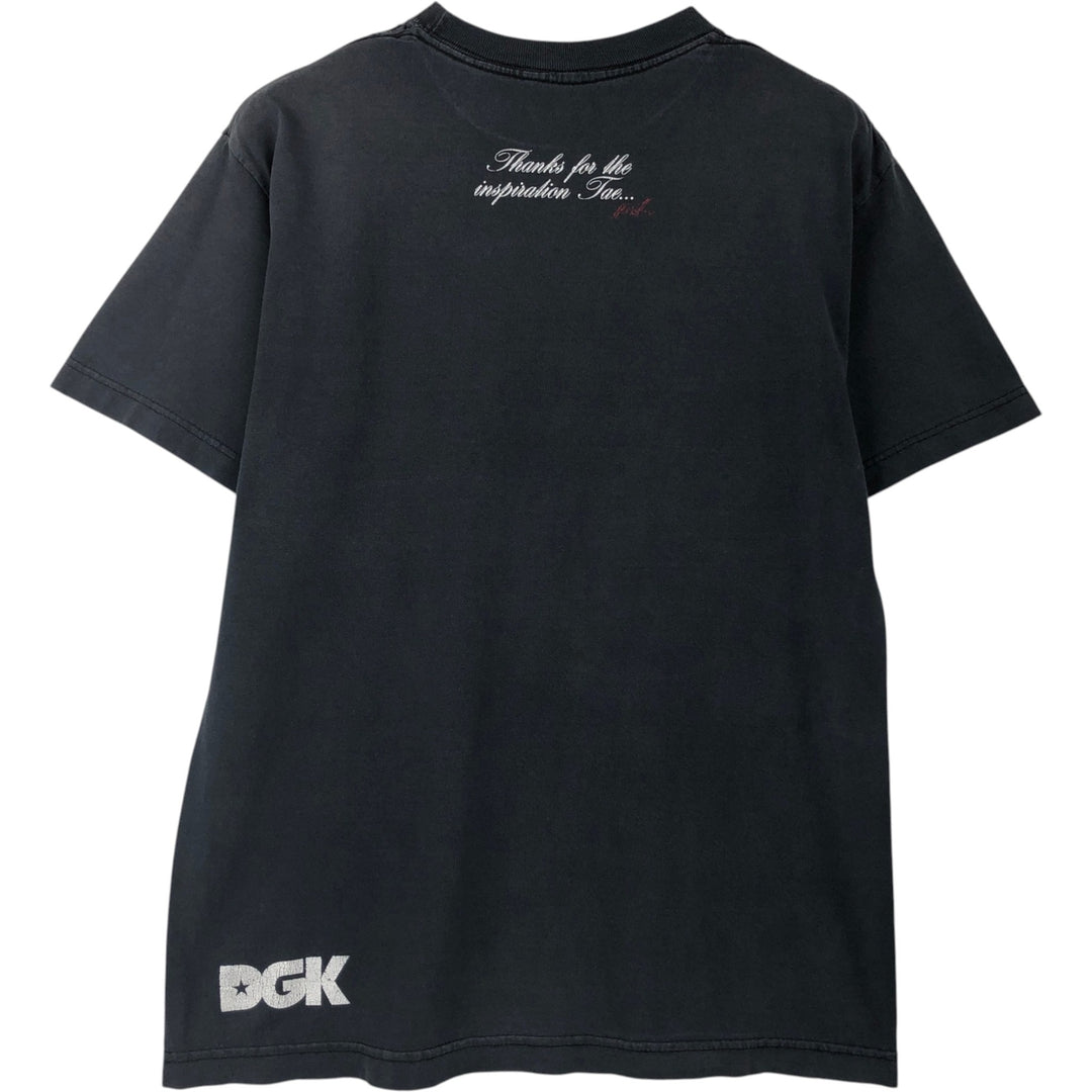 DGK Stoner Grin Sport Print T-Shirt (Men's Size M) unclear Charcoal Vintage Second Hand