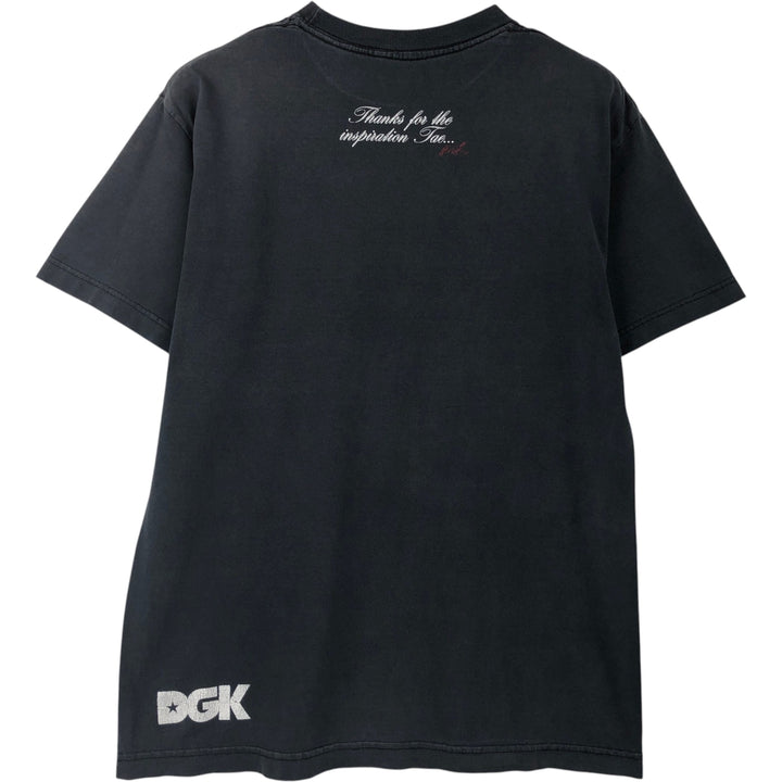 DGK Stoner Grin Sport Print T-Shirt (Men's Size M) unclear Charcoal Vintage Second Hand