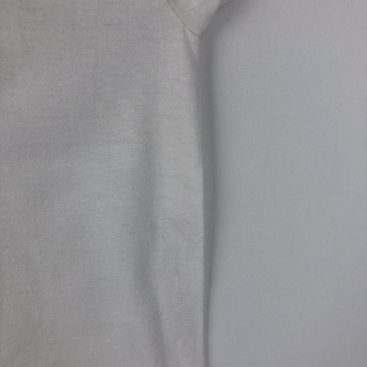 1980'S Hanes Fifty-Fifty Blue Tag DuPont Advertising T-Shirt, Made in USA, Men's Size L (approx.), Vintage cotton white type Vintage Second Hand