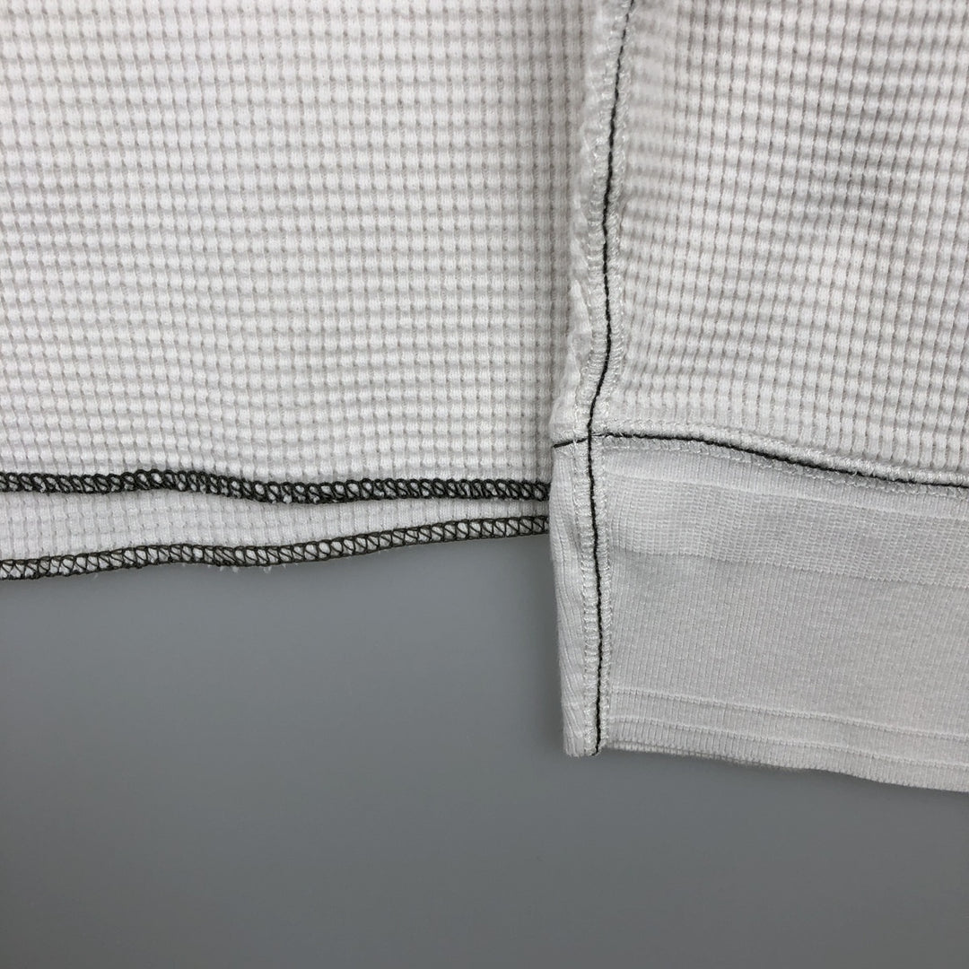 2000'S GAP Thermal Long-Sleeve T-Shirt, Waffle Knit, Men's Size XL (equivalent) unclear white type Vintage Second Hand