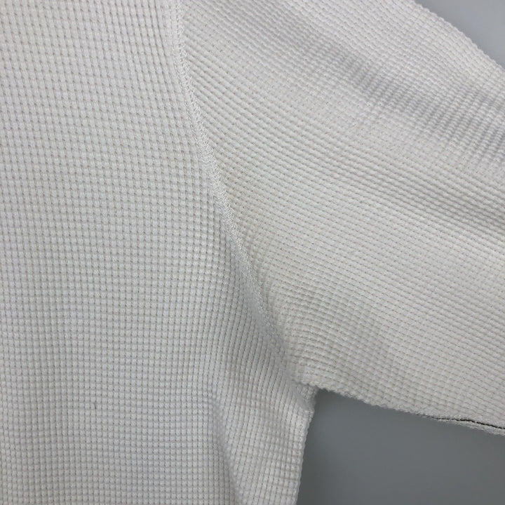 2000'S GAP Thermal Long-Sleeve T-Shirt, Waffle Knit, Men's Size XL (equivalent) unclear white type Vintage Second Hand