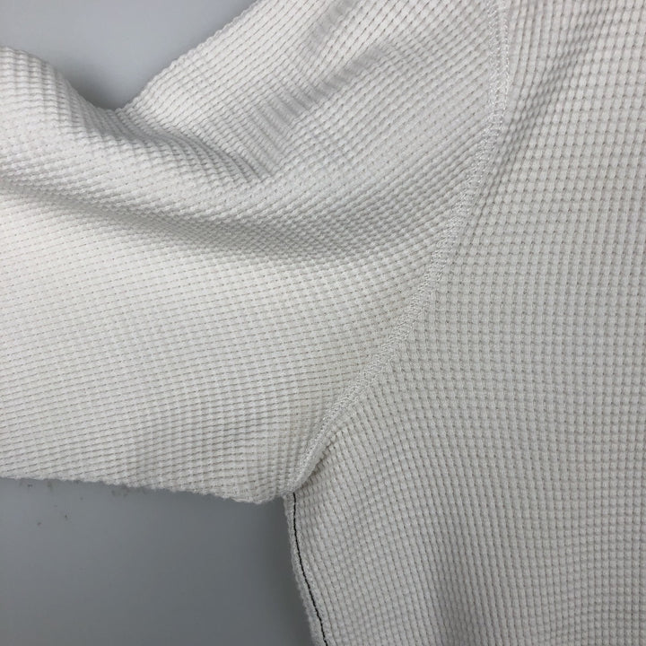 2000'S GAP Thermal Long-Sleeve T-Shirt, Waffle Knit, Men's Size XL (equivalent) unclear white type Vintage Second Hand