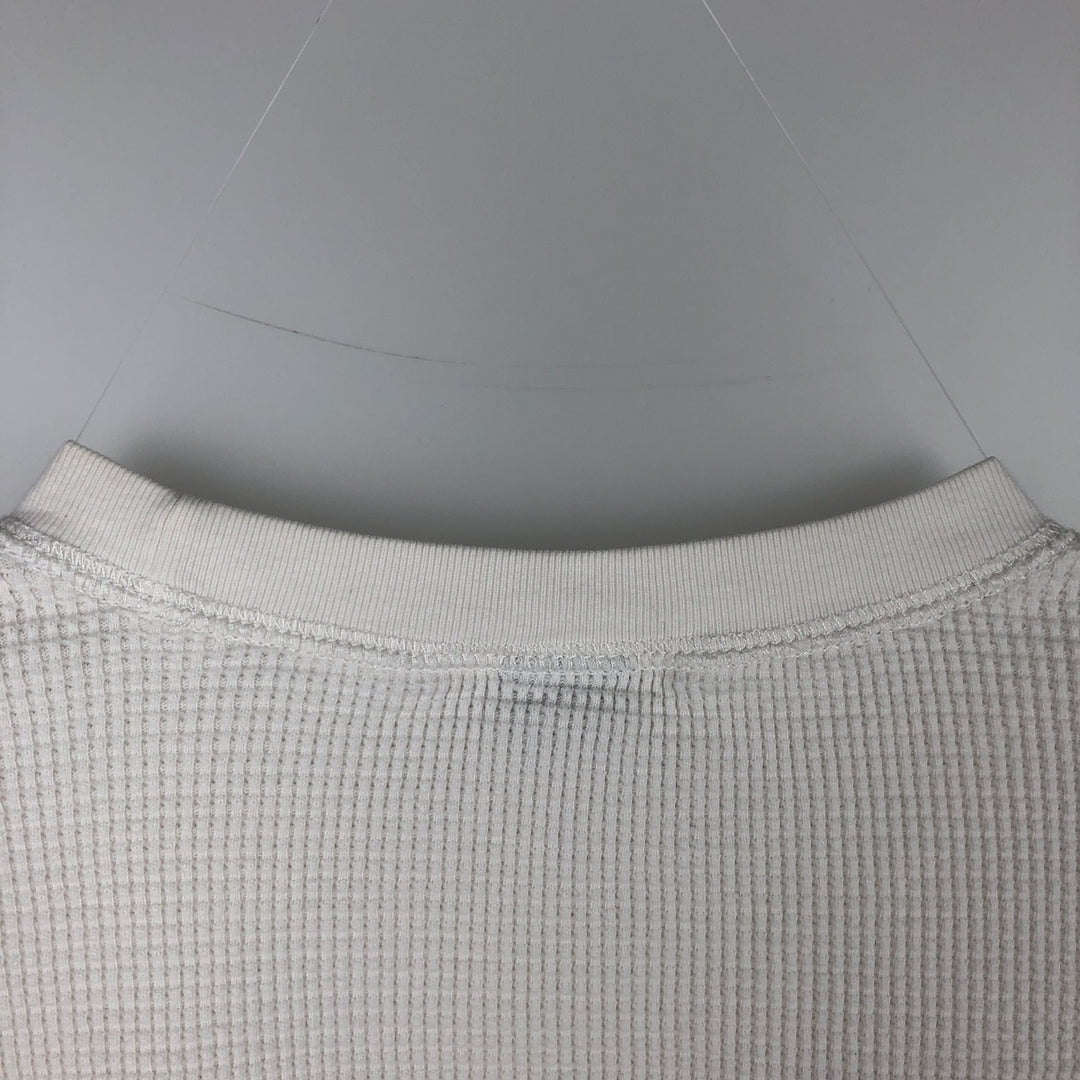 2000'S GAP Thermal Long-Sleeve T-Shirt, Waffle Knit, Men's Size XL (equivalent) unclear white type Vintage Second Hand