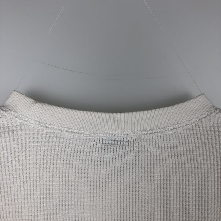 2000'S GAP Thermal Long-Sleeve T-Shirt, Waffle Knit, Men's Size XL (equivalent) unclear white type Vintage Second Hand