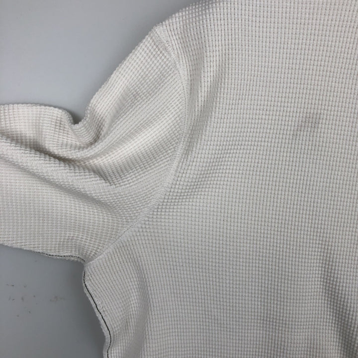 2000'S GAP Thermal Long-Sleeve T-Shirt, Waffle Knit, Men's Size XL (equivalent) unclear white type Vintage Second Hand