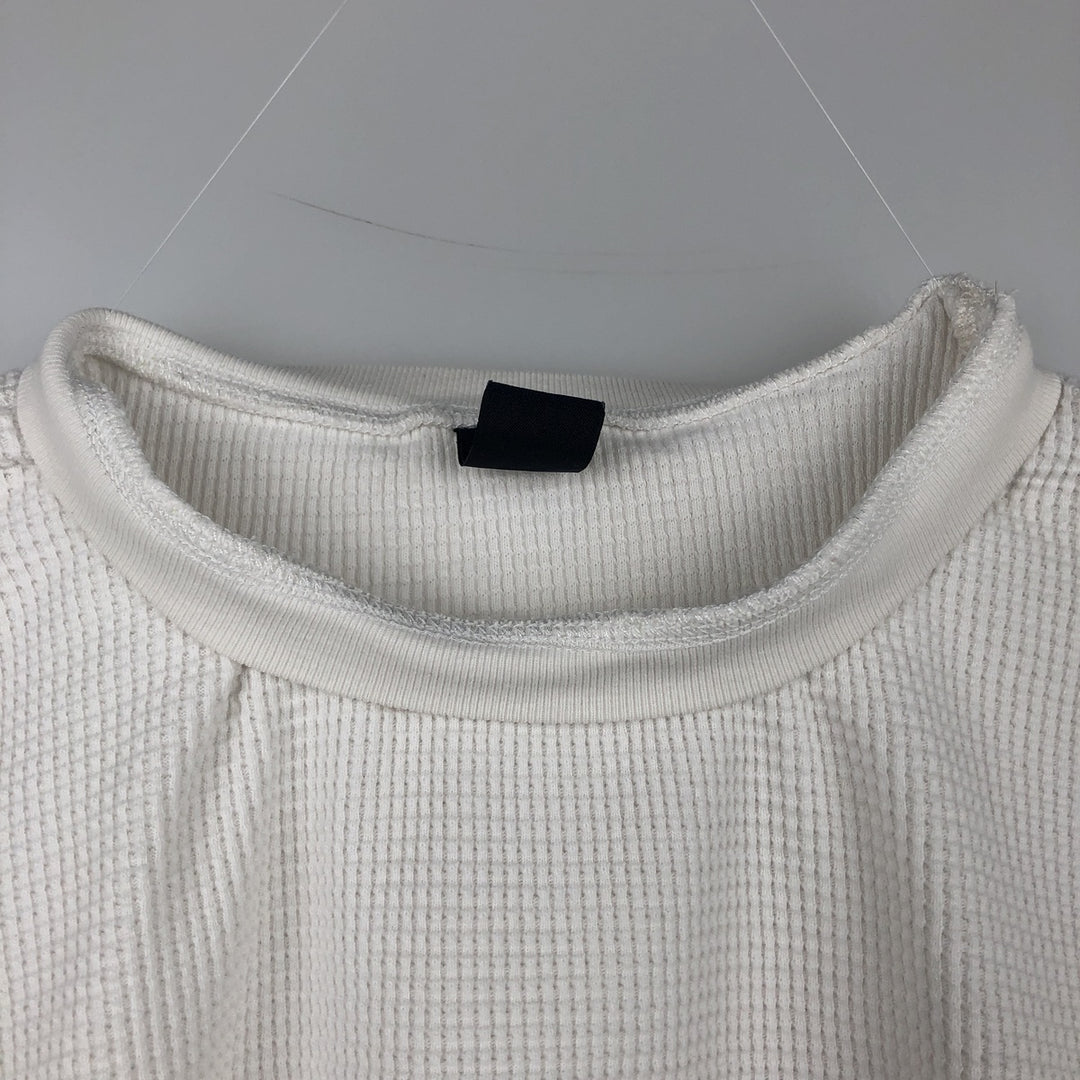 2000'S GAP Thermal Long-Sleeve T-Shirt, Waffle Knit, Men's Size XL (equivalent) unclear white type Vintage Second Hand