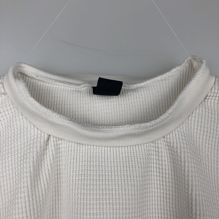 2000'S GAP Thermal Long-Sleeve T-Shirt, Waffle Knit, Men's Size XL (equivalent) unclear white type Vintage Second Hand
