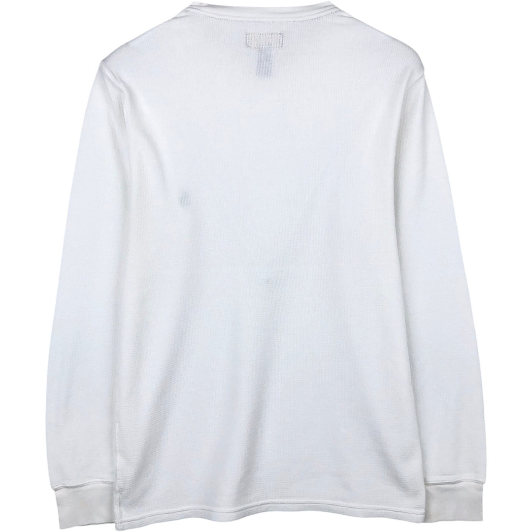 Ralph Lauren POLO RALPH LAUREN SLEEPWEAR Thermal Long T-Shirt, Men's Size Medium cotton white type Vintage Second Hand