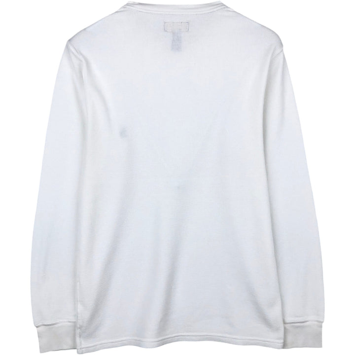 Ralph Lauren POLO RALPH LAUREN SLEEPWEAR Thermal Long T-Shirt, Men's Size Medium cotton white type Vintage Second Hand