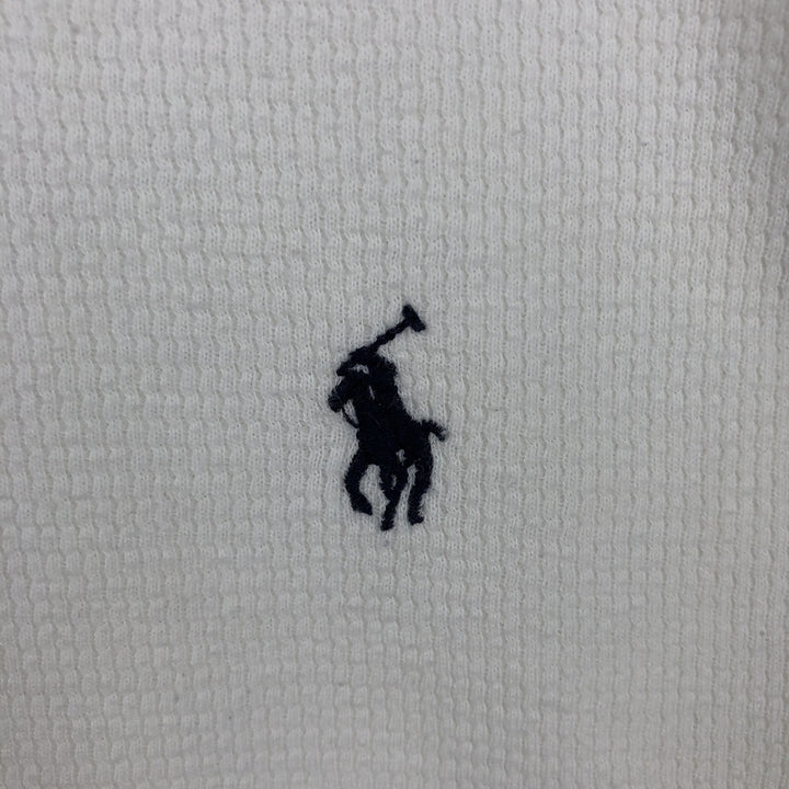 Ralph Lauren POLO RALPH LAUREN SLEEPWEAR Thermal Long T-Shirt, Men's Size Medium cotton white type Vintage Second Hand