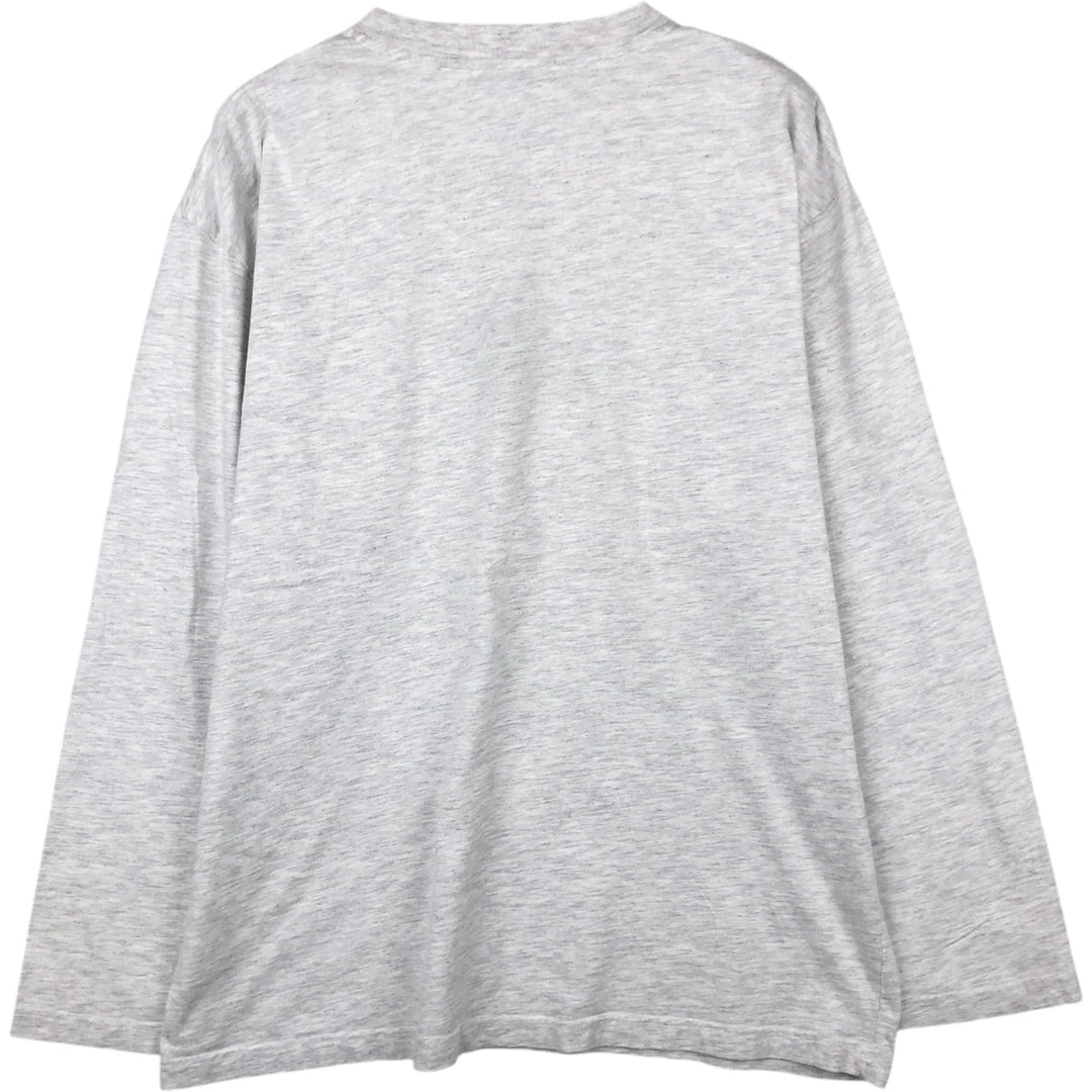 90'S Guess Long-Sleeve T-Shirt, Men's Size L (Equivalent), Vintage cotton pale white type Vintage Second Hand