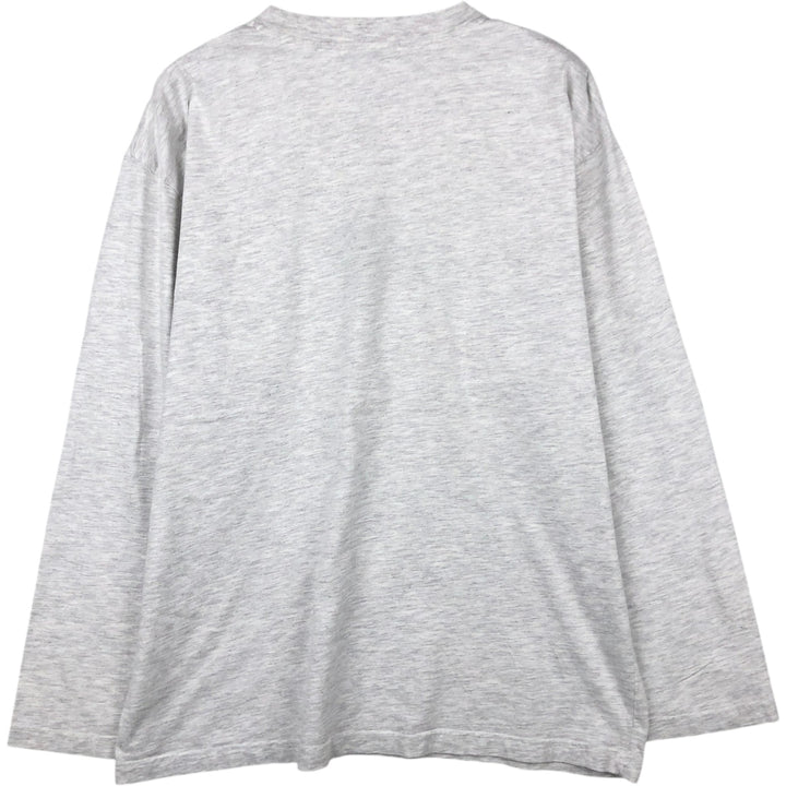 90'S Guess Long-Sleeve T-Shirt, Men's Size L (Equivalent), Vintage cotton pale white type Vintage Second Hand