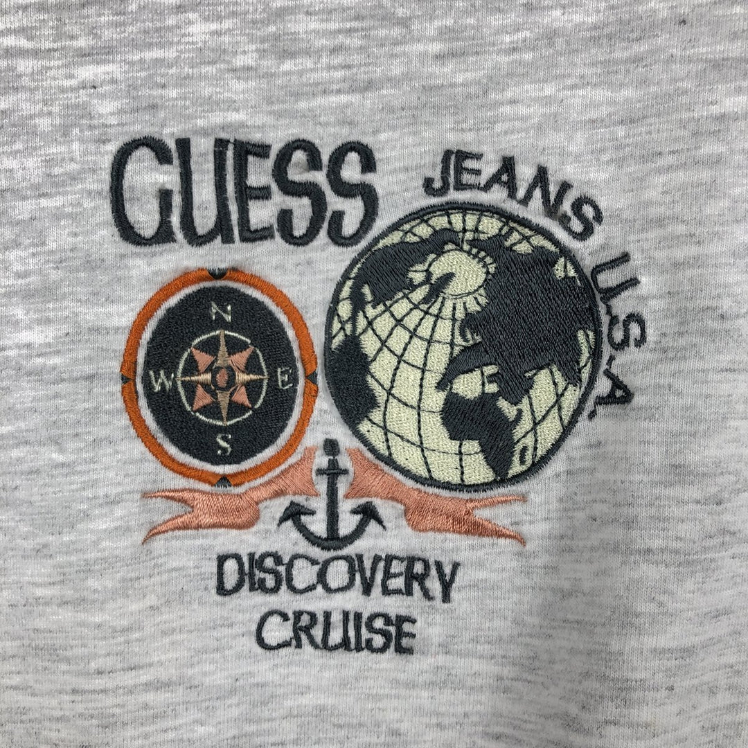 90'S Guess Long-Sleeve T-Shirt, Men's Size L (Equivalent), Vintage cotton pale white type Vintage Second Hand