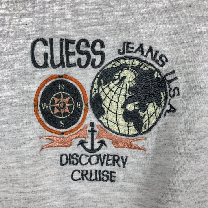 90'S Guess Long-Sleeve T-Shirt, Men's Size L (Equivalent), Vintage cotton pale white type Vintage Second Hand
