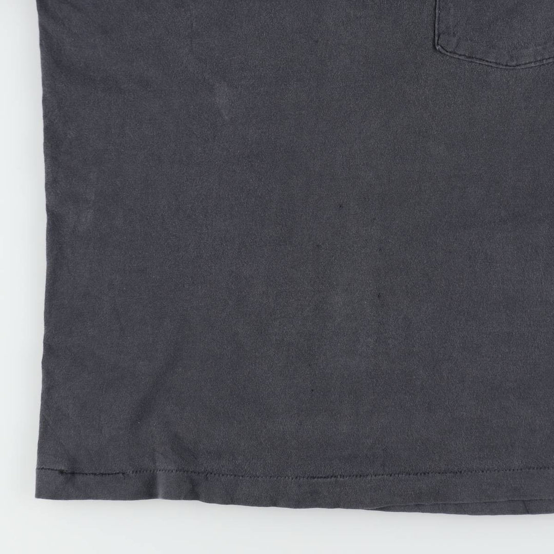 90'S HOBIE Long-Sleeve T-Shirt, Made in USA, Men's Size M (Equivalent), Vintage cotton Charcoal Vintage Second Hand