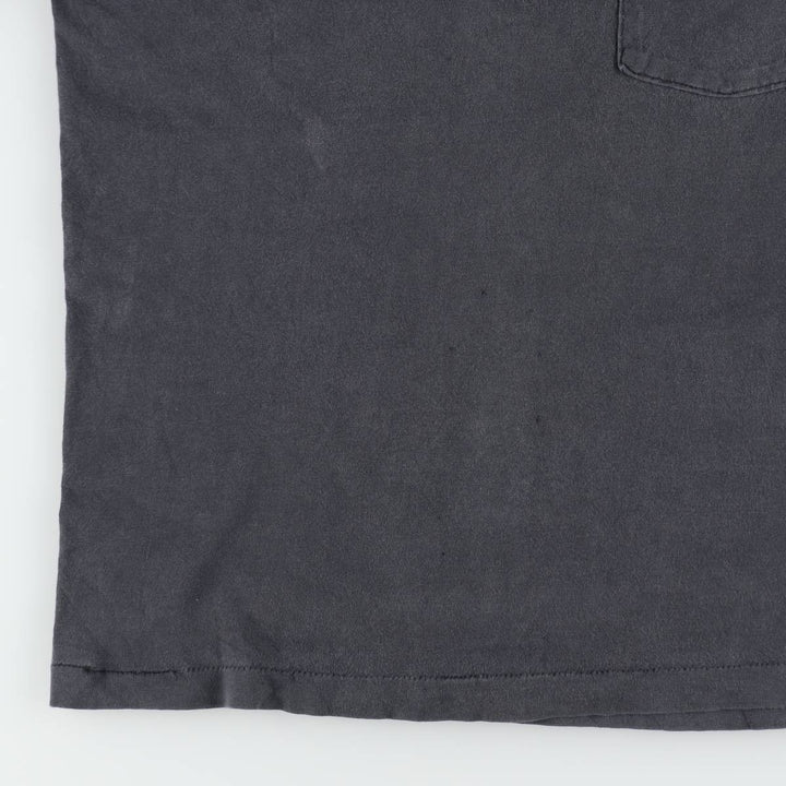 90'S HOBIE Long-Sleeve T-Shirt, Made in USA, Men's Size M (Equivalent), Vintage cotton Charcoal Vintage Second Hand