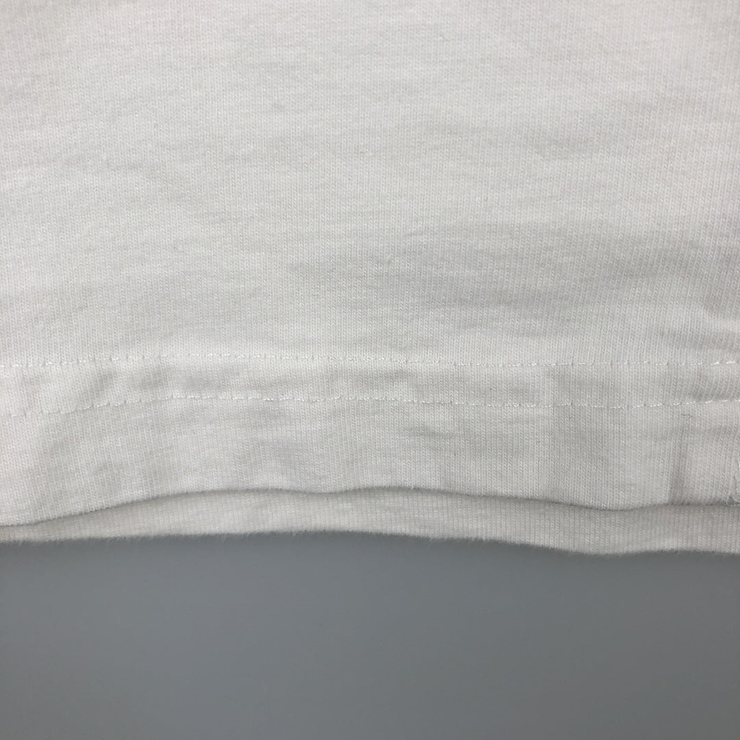 Harley-Davidson Motorcycle Long-Sleeve T-Shirt, Made in USA, Men's Size L (approx.) cotton white type Vintage Second Hand