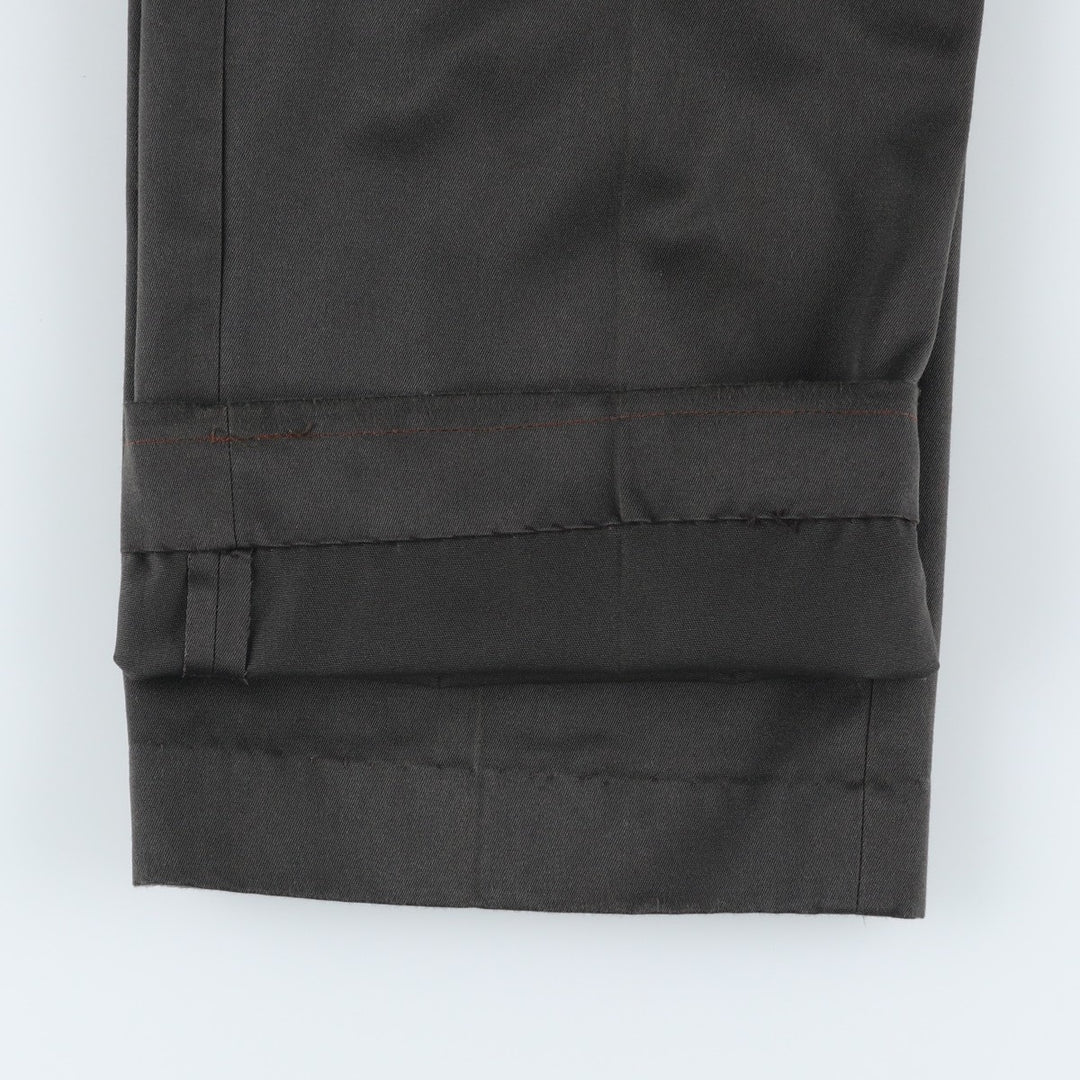 80'S BIG MAC Work Pants, Made in USA, Men's, W35, Vintage polyester Charcoal Vintage Second Hand
