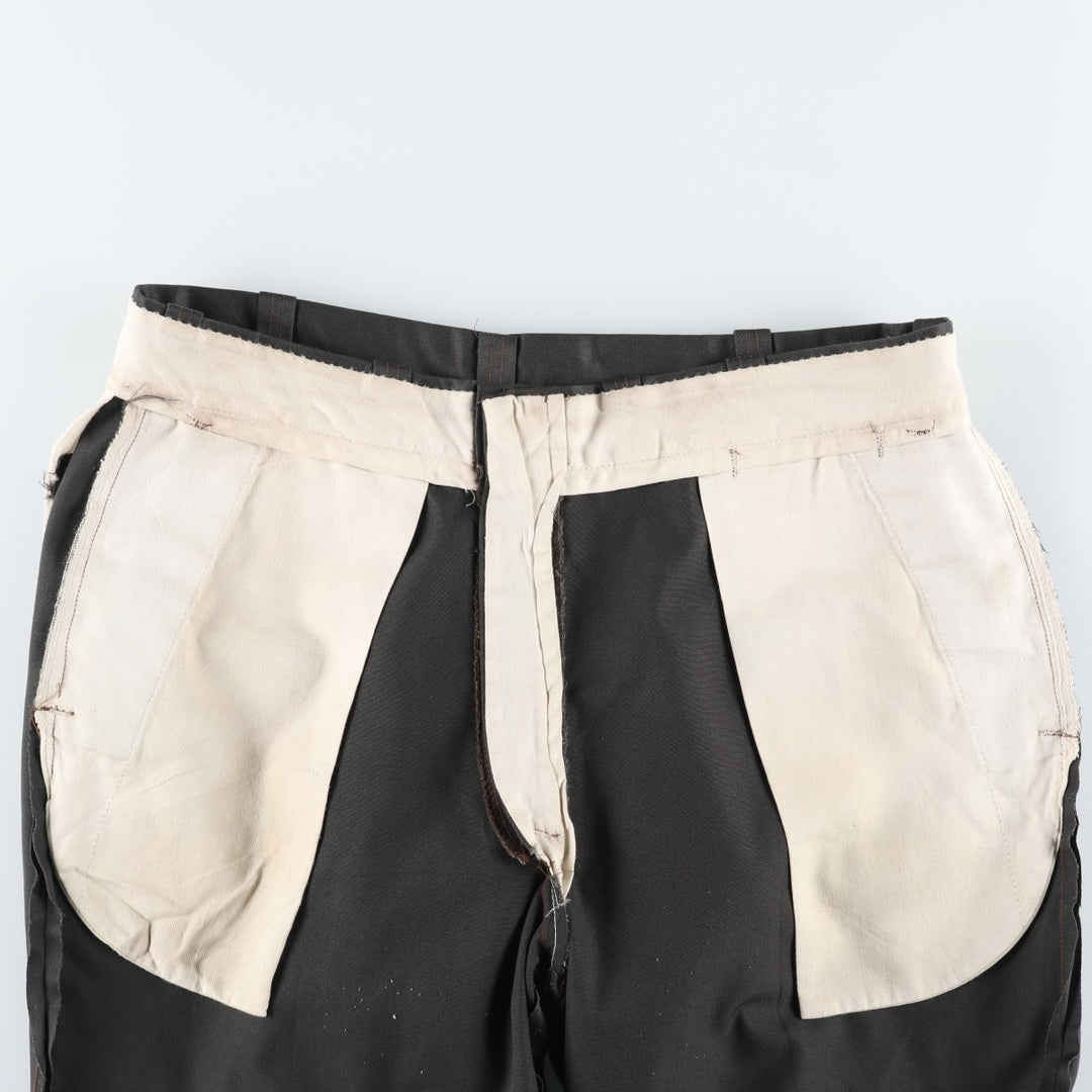 80'S BIG MAC Work Pants, Made in USA, Men's, W35, Vintage polyester Charcoal Vintage Second Hand