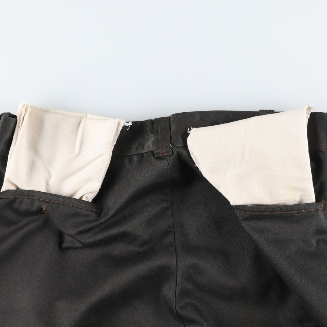 80'S BIG MAC Work Pants, Made in USA, Men's, W35, Vintage polyester Charcoal Vintage Second Hand