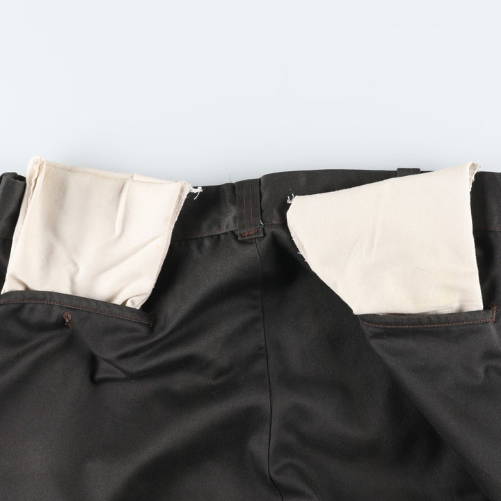 80'S BIG MAC Work Pants, Made in USA, Men's, W35, Vintage polyester Charcoal Vintage Second Hand