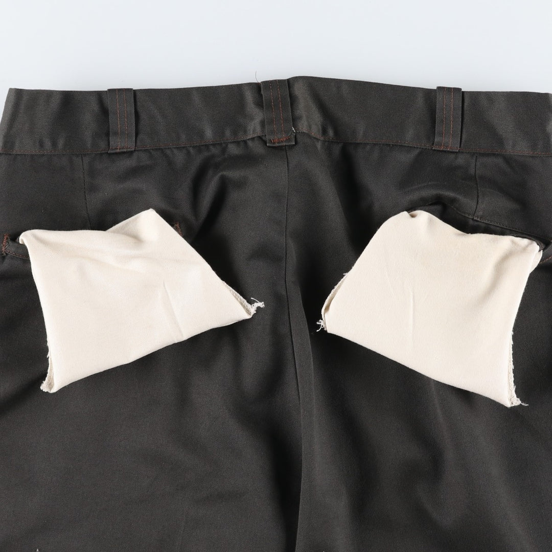 80'S BIG MAC Work Pants, Made in USA, Men's, W35, Vintage polyester Charcoal Vintage Second Hand
