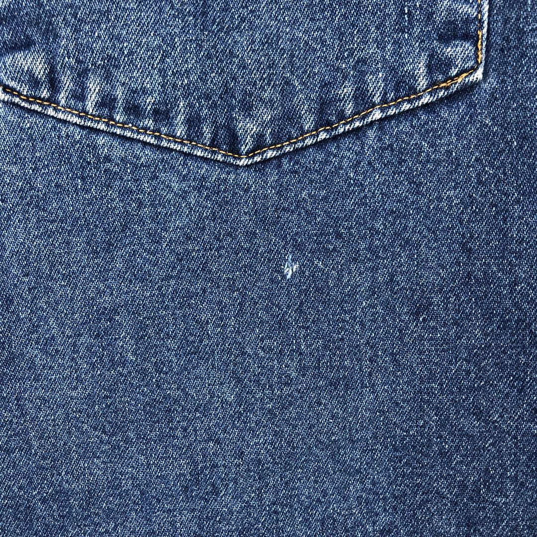 Carhartt Long-Sleeve Western Shirt, Men's Size L (approx.) unclear blue type Vintage Second Hand