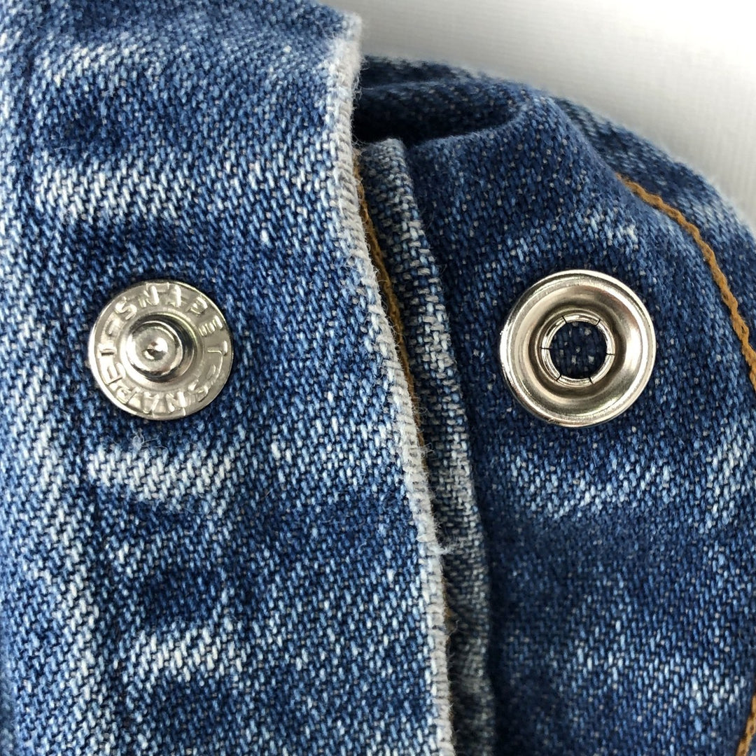 Carhartt plain long-sleeved Western shirt, men's size XL. unclear blue type Vintage Second Hand