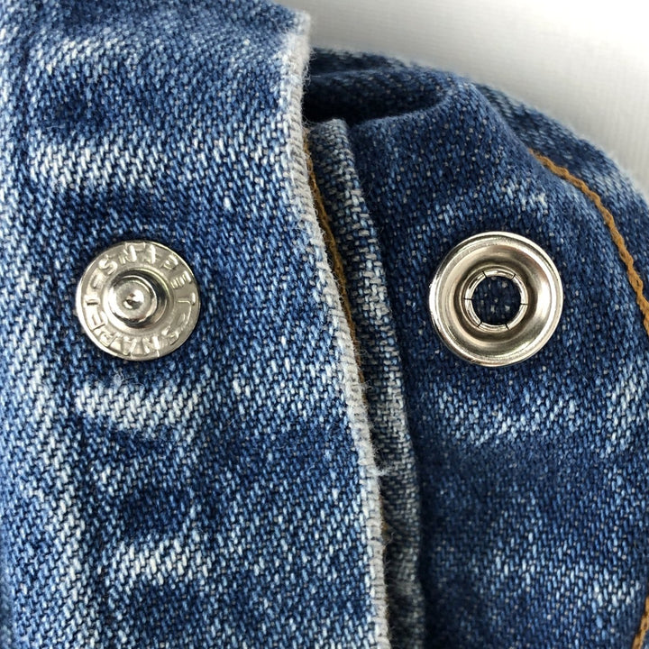 Carhartt plain long-sleeved Western shirt, men's size XL. unclear blue type Vintage Second Hand