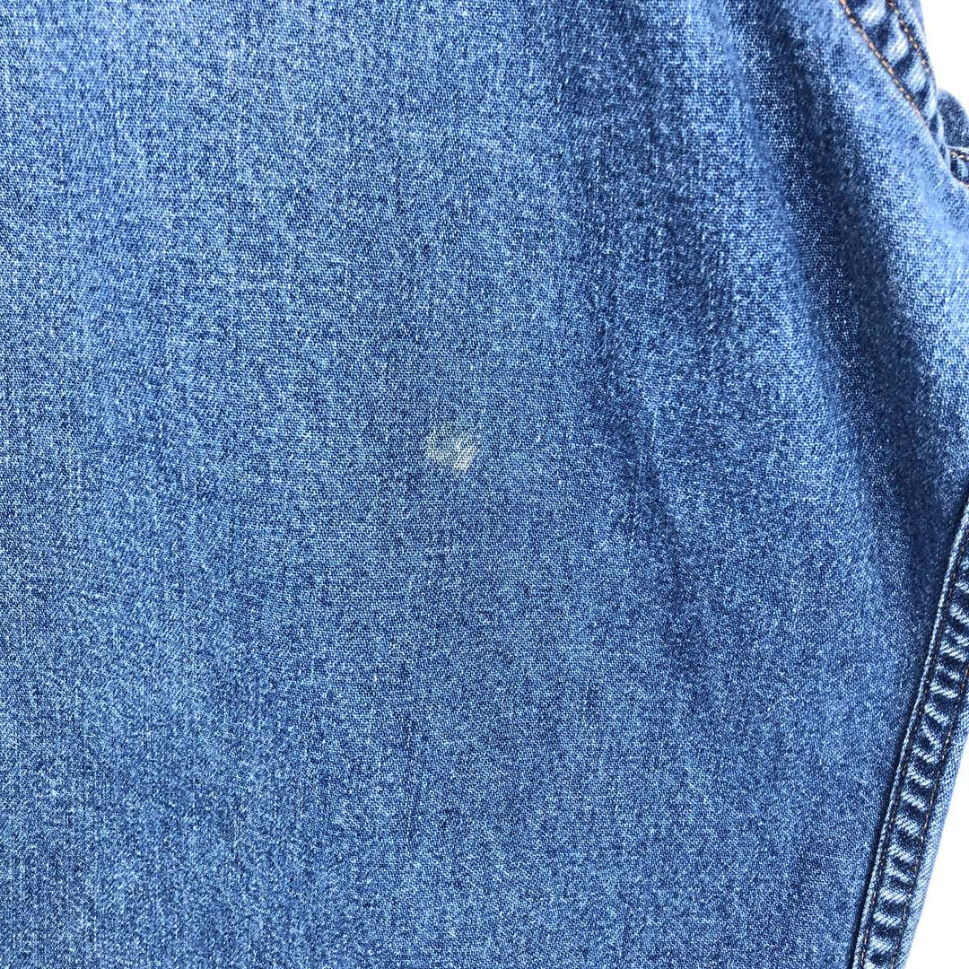 Carhartt plain long-sleeved Western shirt, men's size XL. unclear blue type Vintage Second Hand
