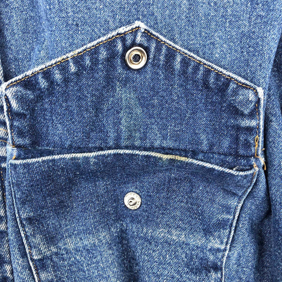 Carhartt plain long-sleeved Western shirt, men's size XL. unclear blue type Vintage Second Hand