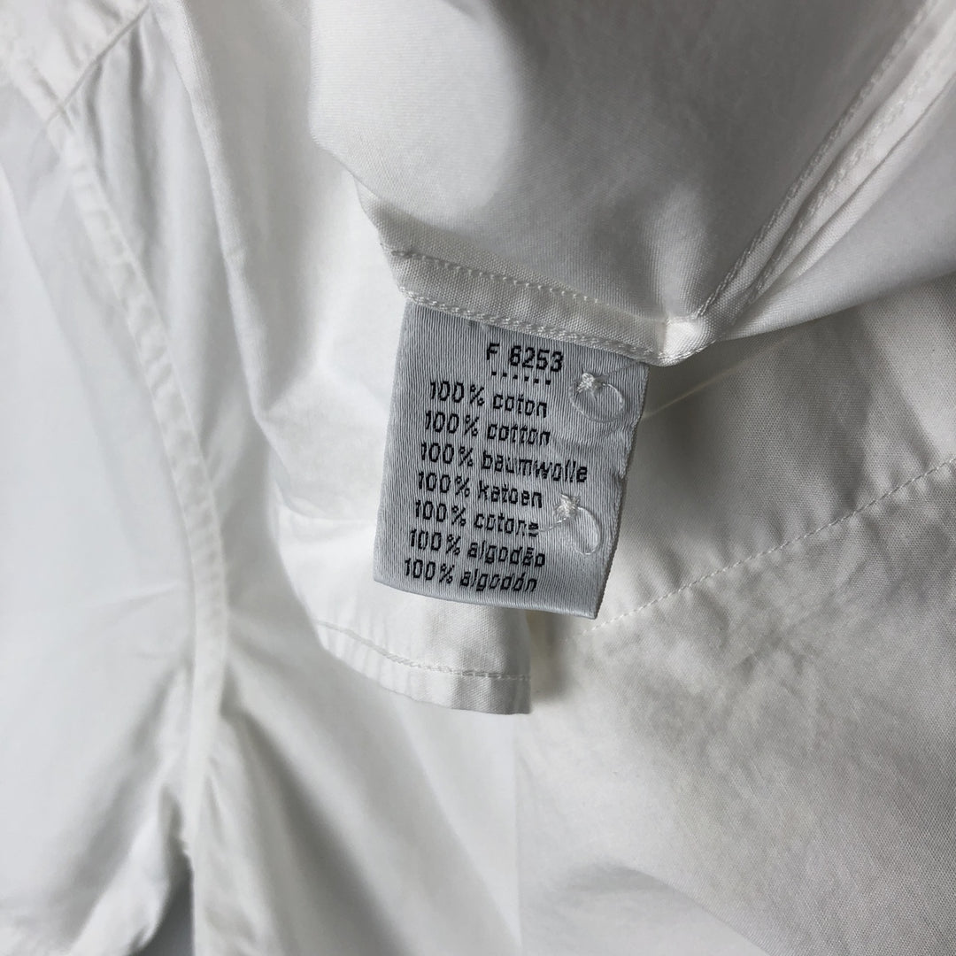 Lacoste Slim Fit Short-Sleeve Button-Down Shirt, Men's Size L (approx.) cotton white type Vintage Second Hand