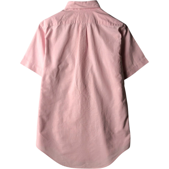 Brooks Brothers BROOKSGATE Short-Sleeve Button-Down Shirt, Made in USA, Men's Size M (approx.) cotton pink type Vintage Second Hand