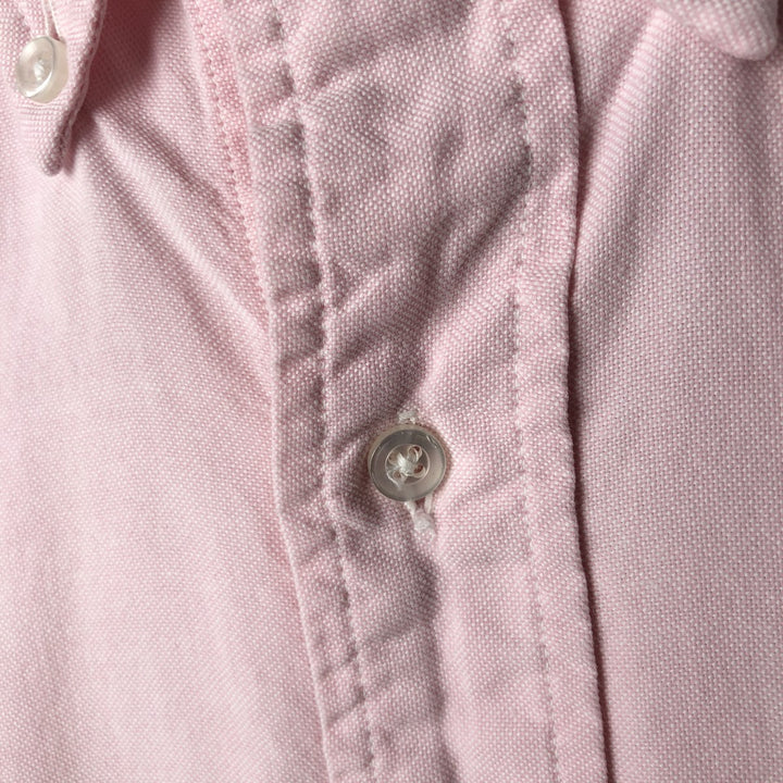 Brooks Brothers BROOKSGATE Short-Sleeve Button-Down Shirt, Made in USA, Men's Size M (approx.) cotton pink type Vintage Second Hand
