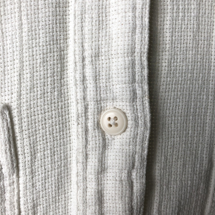 ~90'S LL Bean Short-Sleeve Cotton Box Shirt, Women's Size M (approx.), Vintage cotton white type Vintage Second Hand