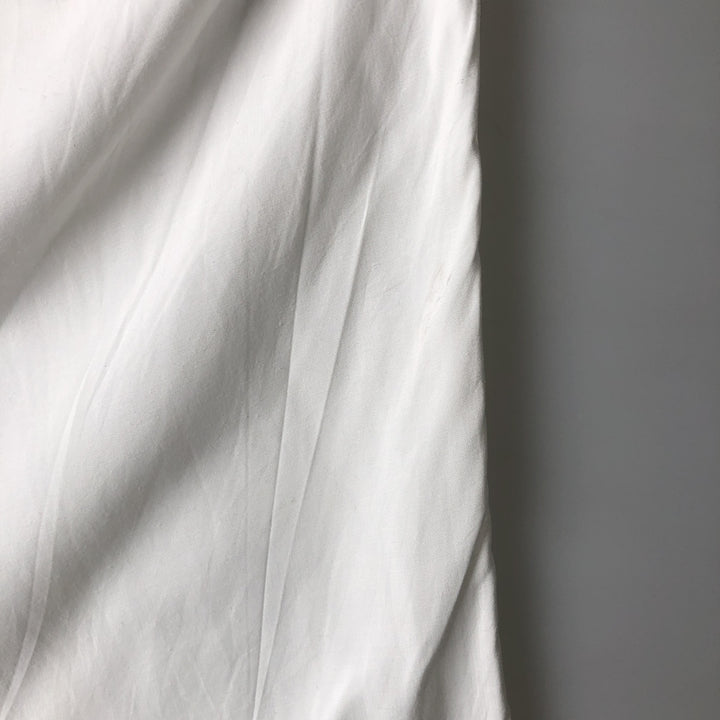 Burberry's short-sleeved button-down shirt, men's size L (approx.) unclear white type Vintage Second Hand