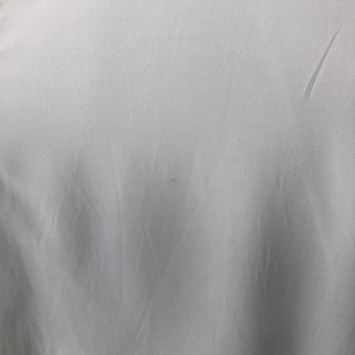 Burberry's short-sleeved button-down shirt, men's size L (approx.) unclear white type Vintage Second Hand
