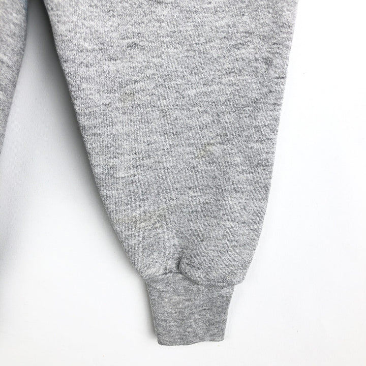 90'S Fruit of the Loom Black-billed Loon Pattern Animal Sweatshirt, Made in USA, Men's Size L (approx.), Vintage cotton gray type Vintage Second Hand