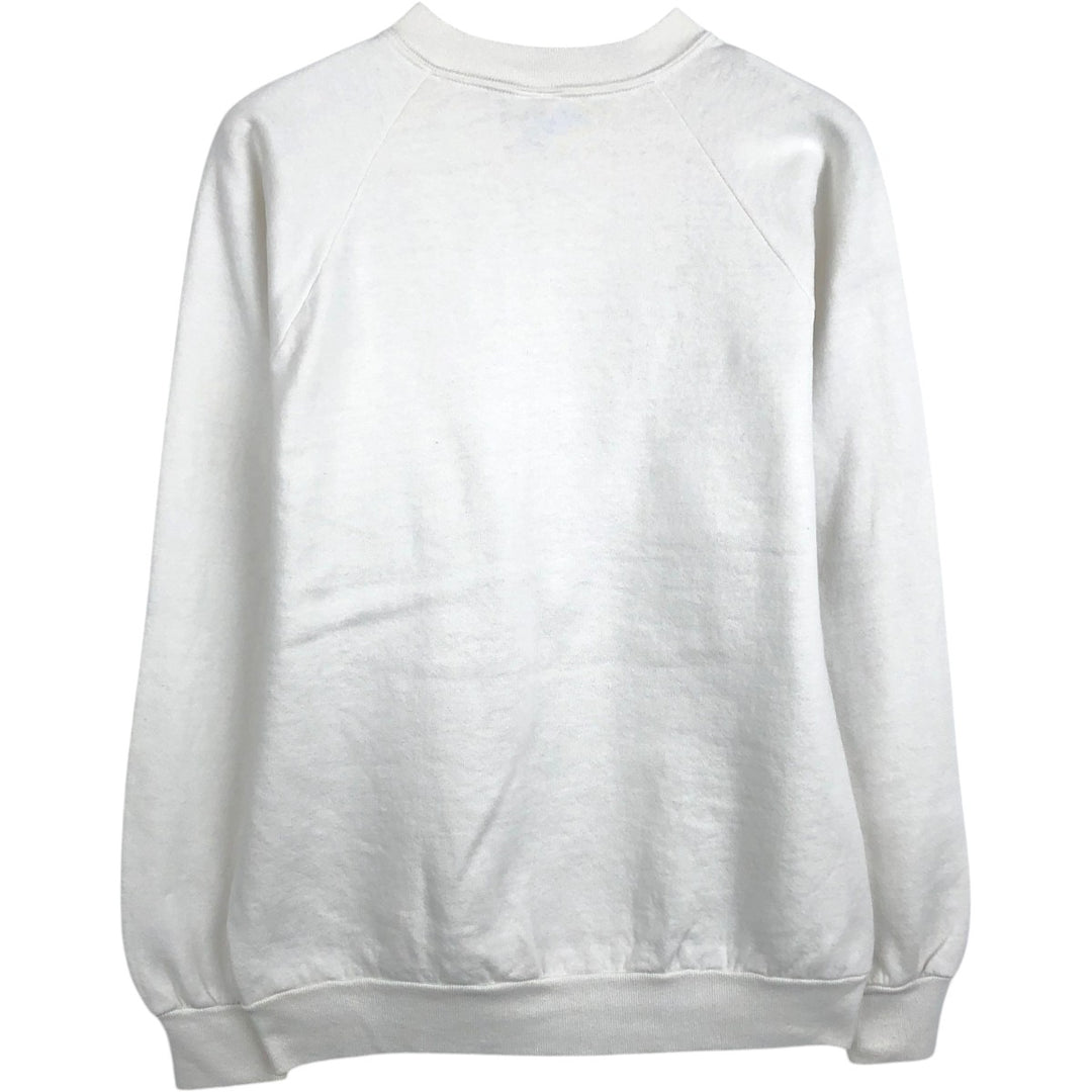 80s-90'S Jerzees Seal Pattern Animal Sweatshirt, Made in USA, Men's Size L (approx.), Vintage cotton white type Vintage Second Hand