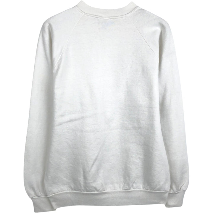 80s-90'S Jerzees Seal Pattern Animal Sweatshirt, Made in USA, Men's Size L (approx.), Vintage cotton white type Vintage Second Hand