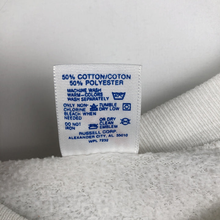 80s-90'S Jerzees Seal Pattern Animal Sweatshirt, Made in USA, Men's Size L (approx.), Vintage cotton white type Vintage Second Hand
