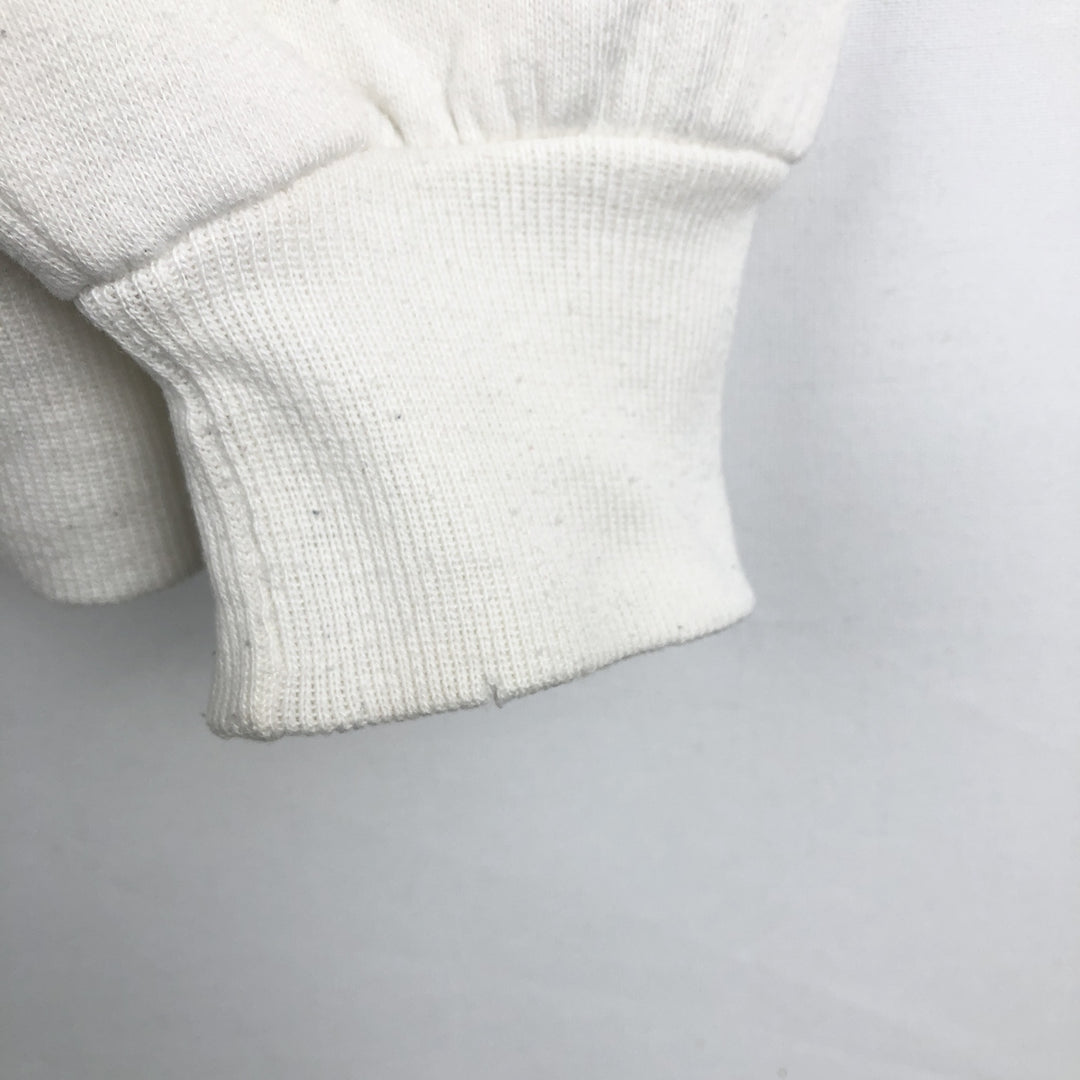 80s-90'S Jerzees Seal Pattern Animal Sweatshirt, Made in USA, Men's Size L (approx.), Vintage cotton white type Vintage Second Hand
